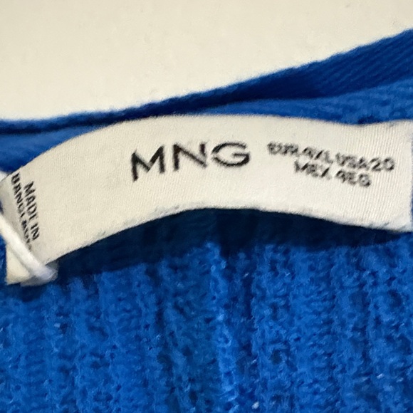 Mango Women’s 4XL Bright Blue Midi Summer Dress - EUC 70% Cotton - Picture 2 of 3